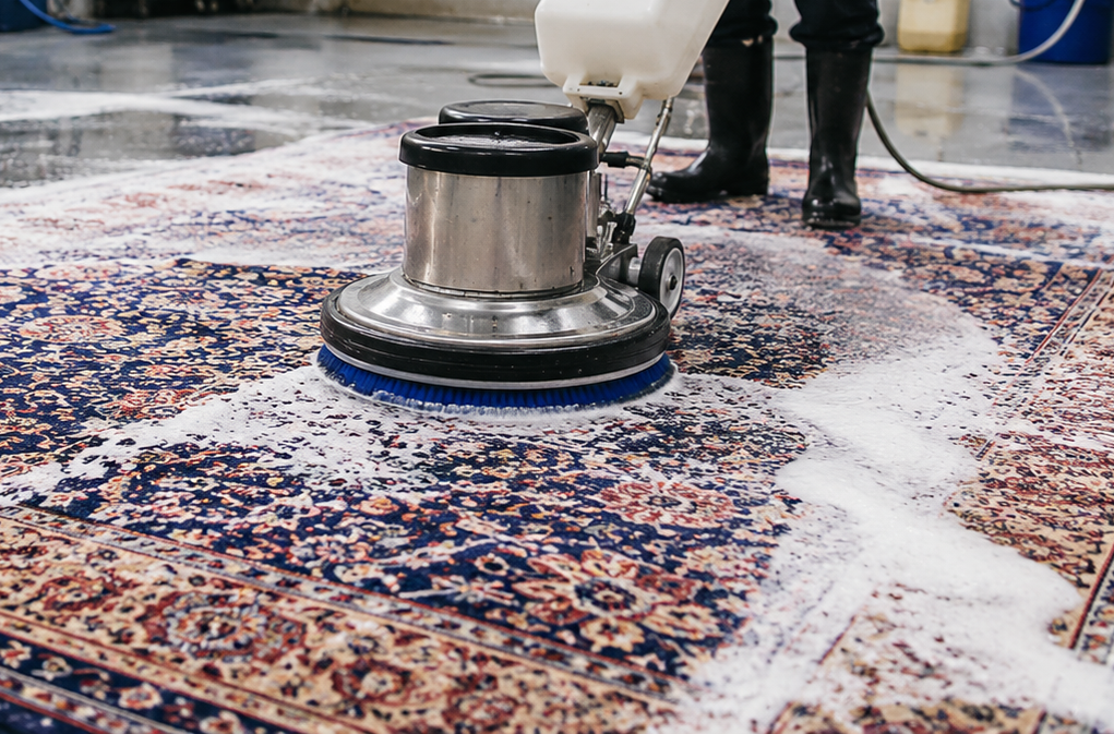 Area rug restoration results